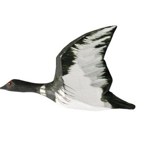 Hand Carved VTG Wooden Canadian Goose Pin Brooch Duck Bird Mid-Century